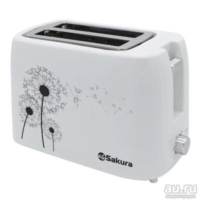 Лот: 11851186. Фото: 1. Тостер SAKURA SA-7608W. Кухонная