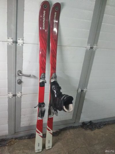 Лот: 18545088. Фото: 1. Горные лыжи gynastar 162 ботинки... Комплект в сборе