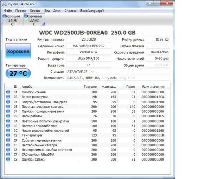 Лот: 3080886. Фото: 1. HDD 250 Gb IDE WDC WD2500JB. Жёсткие диски (HDD)