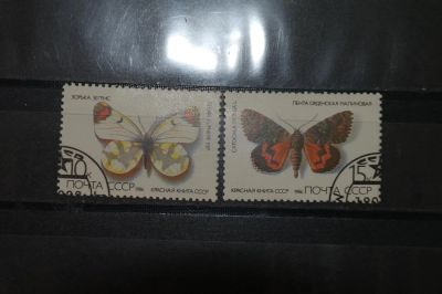 Лот: 3912821. Фото: 1. 1986 Красная книга СССР. Бабочки... Марки