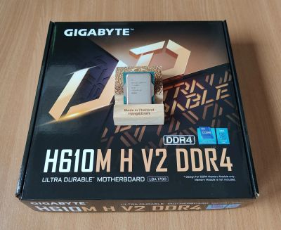 Лот: 21334844. Фото: 1. Материнская плата Gigabyte H610M... Материнские платы
