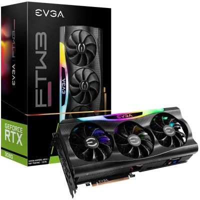 Лот: 19486182. Фото: 1. Видеокарта GeForce RTX 3080 EVGA... Видеокарты