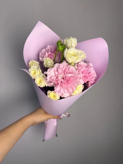 Лот: 25674100. Фото: 1. 2. Букет- комплимент сборный. Свежие цветы