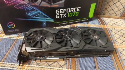 Лот: 17086584. Фото: 1. ASUS strix gaming gtx 1070 OC. Видеокарты