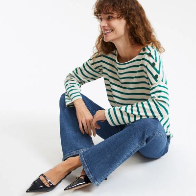 Лот: 24154564. Фото: 1. Футболка-тельняшка LaRedoute. Топы, майки