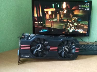 Лот: 11850681. Фото: 1. Видеокарта ASUS GTX 570 DirectCU... Видеокарты