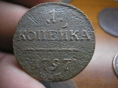 Лот: 9041378. Фото: 1. Редкая копейка 1797 года, ем... Россия до 1917 года