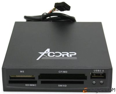 Лот: 6242334. Фото: 1. картридер acorp crip200-b ver... Картридеры