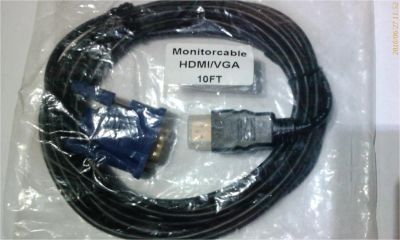 Лот: 7766382. Фото: 1. Кабель HDMI-VGA. Шлейфы, кабели, переходники