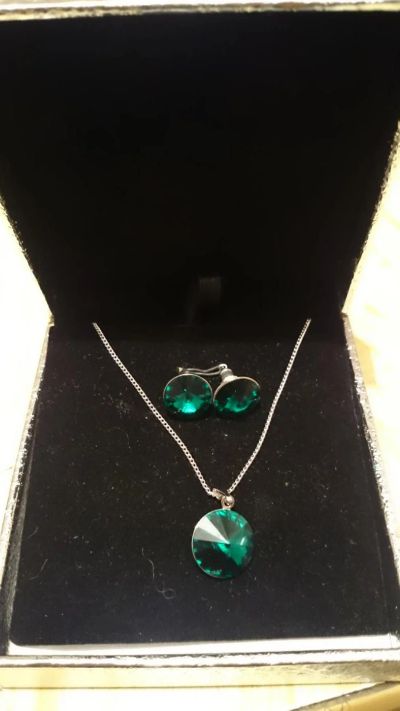 Лот: 6721589. Фото: 1. Набор (подвеска и серьги) Swarovski. Серьги, каффы