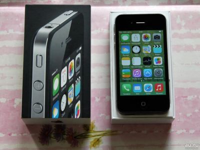 Лот: 10307912. Фото: 1. iPhone 4 black. Смартфоны