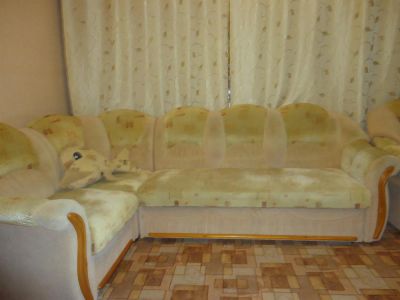 Лот: 3938864. Фото: 1. Диван угловой + кресло. Кресла, пуфы