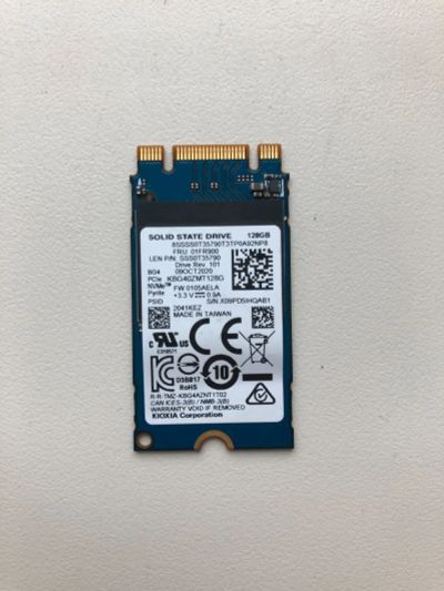 Лот: 23955465. Фото: 1. SSD M.2 128Gb Toshiba Kioxia KBG40ZMT128G. SSD-накопители