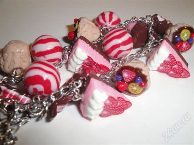 Лот: 668722. Фото: 1. Изделия из полимерной глины,браслет... Браслеты