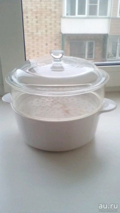 Лот: 12984202. Фото: 1. Кастрюля керамическая со вставкой... Кастрюли