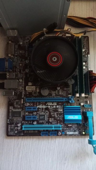 Лот: 17688542. Фото: 1. Asus p8h61-m le + pentium g630... Материнские платы