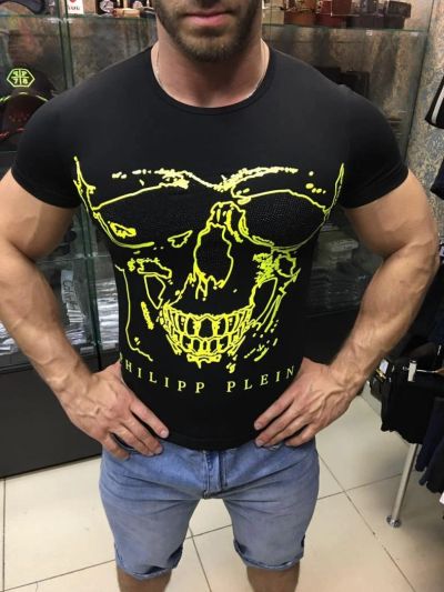Лот: 7716950. Фото: 1. Футболка Philipp Plein череп2. Футболки, поло