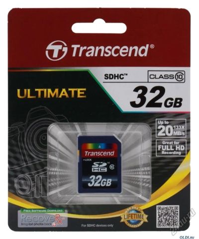 Лот: 5652200. Фото: 1. Карта памяти 32GB Transcend SDHC... Карты памяти