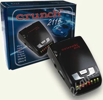 Лот: 245606. Фото: 1. Радар-детектор Crunch 211B. Другое (оснащение, оборудование, аксессуары)
