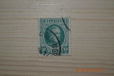Лот: 5912523. Фото: 1. Марка Бельгии 1922г. Король Альберт... Марки