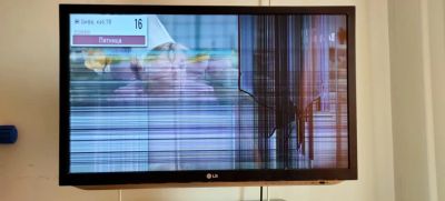 Лот: 17109262. Фото: 1. Телевизор LG 32 LM580T. разбита... Телевизоры