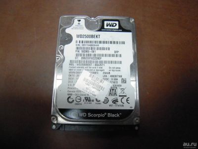 Лот: 9262705. Фото: 1. HDD жесткий диск WD Black 250gb... Жёсткие диски (HDD)