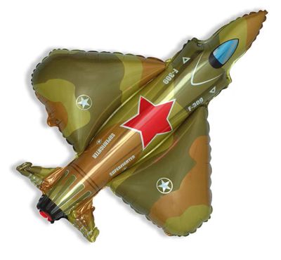 Лот: 6967242. Фото: 1. Самолет, военный. Фольгированные... Воздушные шары