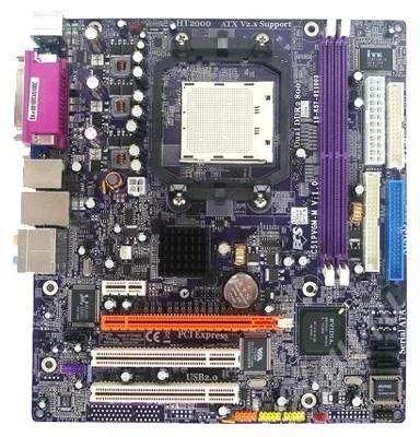 Лот: 603989. Фото: 1. ECS C51PVGM-M/L Socket AM2 (со... Материнские платы