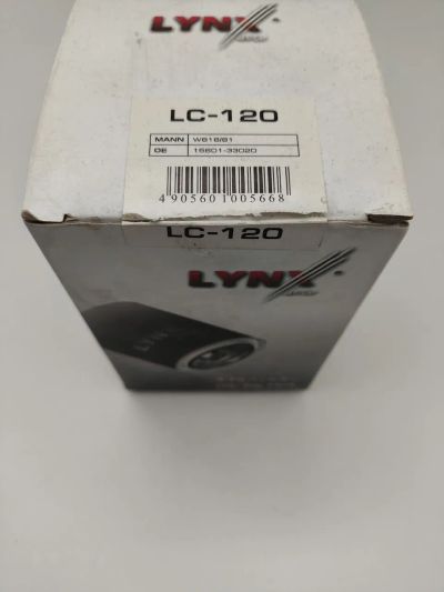 Лот: 24932454. Фото: 1. Фильтр масляный LYNX / LC120. Расходные материалы