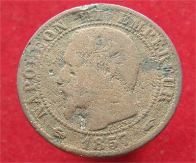 Лот: 10937767. Фото: 1. Монета №18849 Франция, 1857год. Остальные страны
