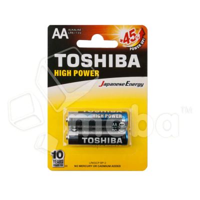 Лот: 19534946. Фото: 1. Батарейка AA LR6 Toshiba Alkaline... Батарейки, аккумуляторы, элементы питания