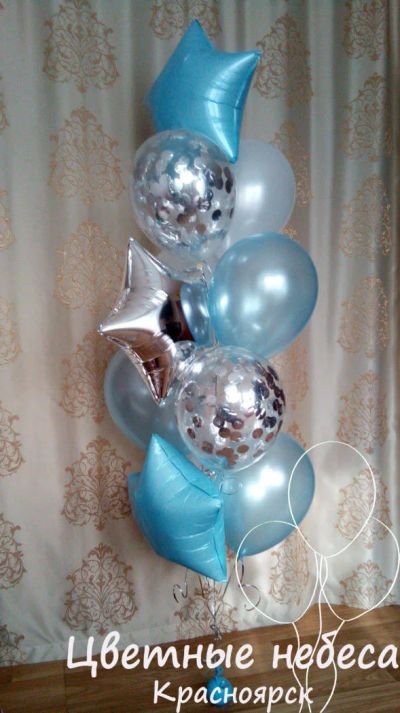 Лот: 11362565. Фото: 1. Модные гелиевые шарики к новому... Воздушные шары