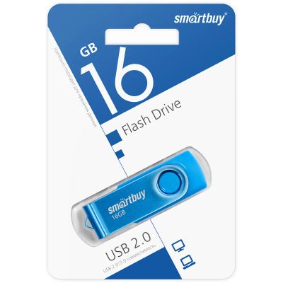 Лот: 20679688. Фото: 1. 16GB накопитель Smartbuy Twist... USB-флеш карты