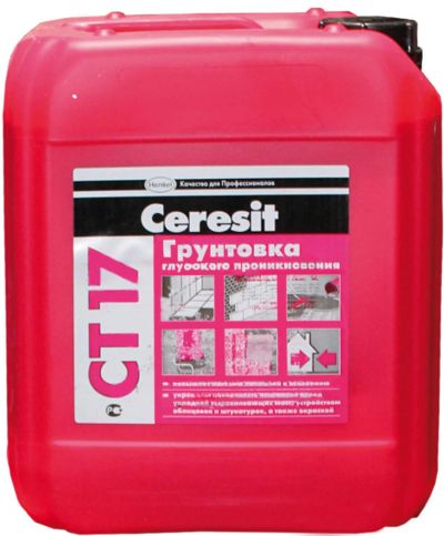 Лот: 10800618. Фото: 1. Грунтовка ceresit ct-17. 10кг. Краски, лаки, растворитель