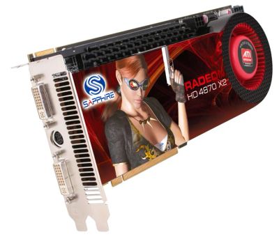 Лот: 3397851. Фото: 1. Sapphire Radeon HD 4870 X2 750Mhz... Видеокарты