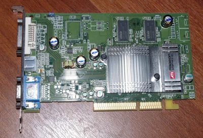 Лот: 3763341. Фото: 1. Ati Radeon 9600 128Mb AGP VGA... Видеокарты