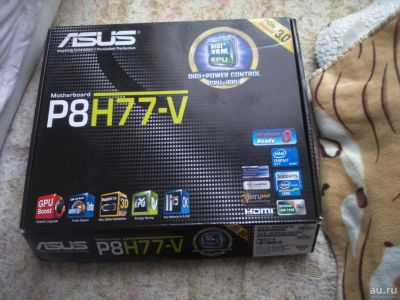 Лот: 9610455. Фото: 1. ASUS P8H77-V. Материнские платы