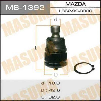 Лот: 18582378. Фото: 1. Шаровая опора masuma front mpv... Ходовая, подвеска, рулевое управление