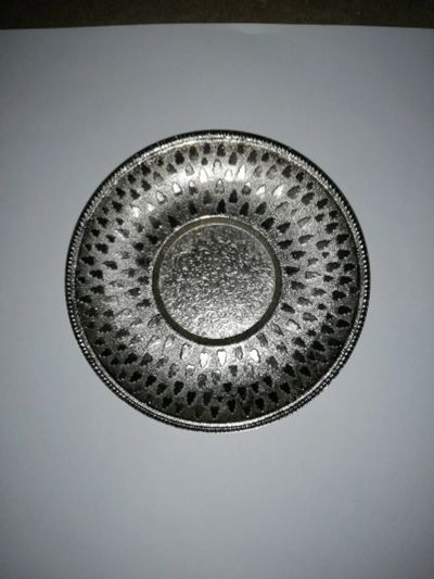 Лот: 16940897. Фото: 1. блюдце металл d 10,5 см. Тарелки, блюда, салатники