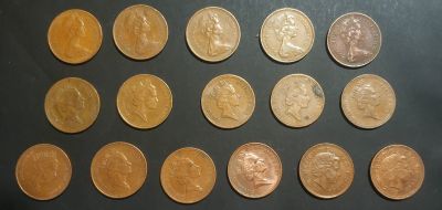 Лот: 25805540. Фото: 1. Великобритания 1 новый пенни 1971-2000... Великобритания и острова