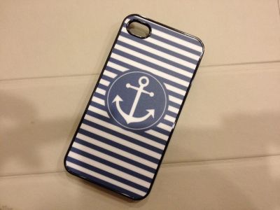 Лот: 4373107. Фото: 1. Чехол с якорем на iPhone 4. Чехлы, бамперы