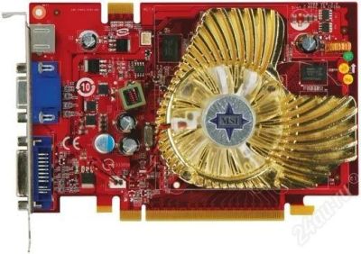 Лот: 1246901. Фото: 1. MSI GeForce 8600 GT 580 Mhz PCI-E... Видеокарты