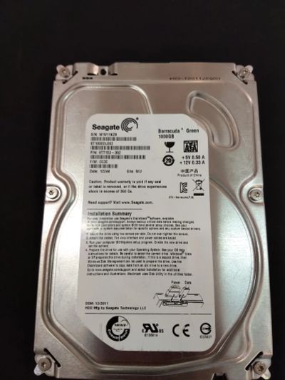 Лот: 12487866. Фото: 1. Жесткий диск 1000 Гб Seagate ST1000DL002. Жёсткие диски