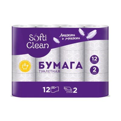 Лот: 24870621. Фото: 1. Туалетная бумага Softi Clean... Средства личной гигиены 