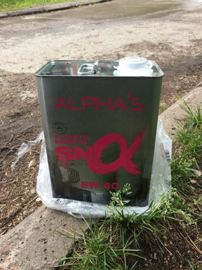 Лот: 16228610. Фото: 1. Масло 4л. синтетика Alphas 5w40. Масла, жидкости