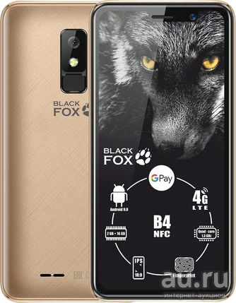 Лот: 17543630. Фото: 1. Смартфон Black Fox B4 NFC 16GB... Смартфоны