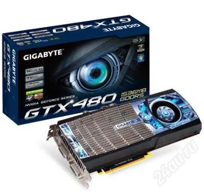 Лот: 1592836. Фото: 1. GeForce GTX 480 Gigabyte. Видеокарты