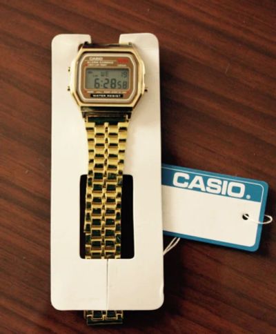 Лот: 4602746. Фото: 1. Часы наручные Casio A159W Gold. Оригинальные наручные часы