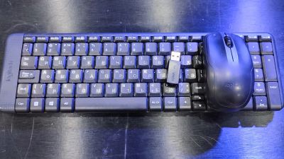 Лот: 20682261. Фото: 1. Клавиатура мышь Logitech K220. Клавиатуры и мыши