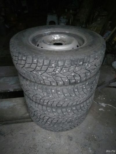 Лот: 14909427. Фото: 1. Зимняя резина с дисками dunlop... Шины на дисках
